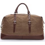 Sac De Voyage Toile 70L Homme - Weekend, Sport, Longs Séjours - Extensible, Multiple Poches, Bandoulière