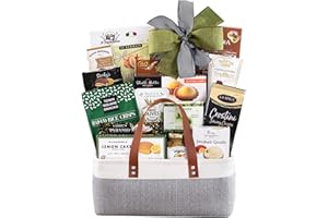 Wine Country Gift Baskets The Connoisseur Gourmet Gift Basket Food Gift Basket for Families College Students Appreciation Thank You Congratulations Get Well Soon Care Package
