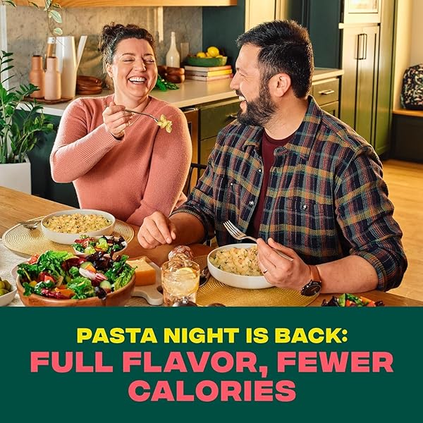 CARBE DIEM!, ELBOWS, LOWER NET CARB PASTA WITH TRADITIONAL FLAVOR & TEXTURE, 8 GRAMS OF PROTEIN, 55% FEWER NET CARBS & ONLY 110 CALORIES PER SERVING