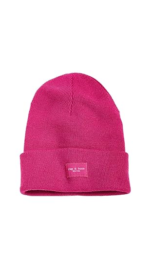 Rag Bone Women S Addison Beanie Berry Pink One Size Amazon In Clothing Accessories