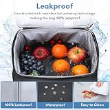 Lifewit Cooler Bag 30 Cans Insulated Large Lunch Bag Collapsible Black view 3