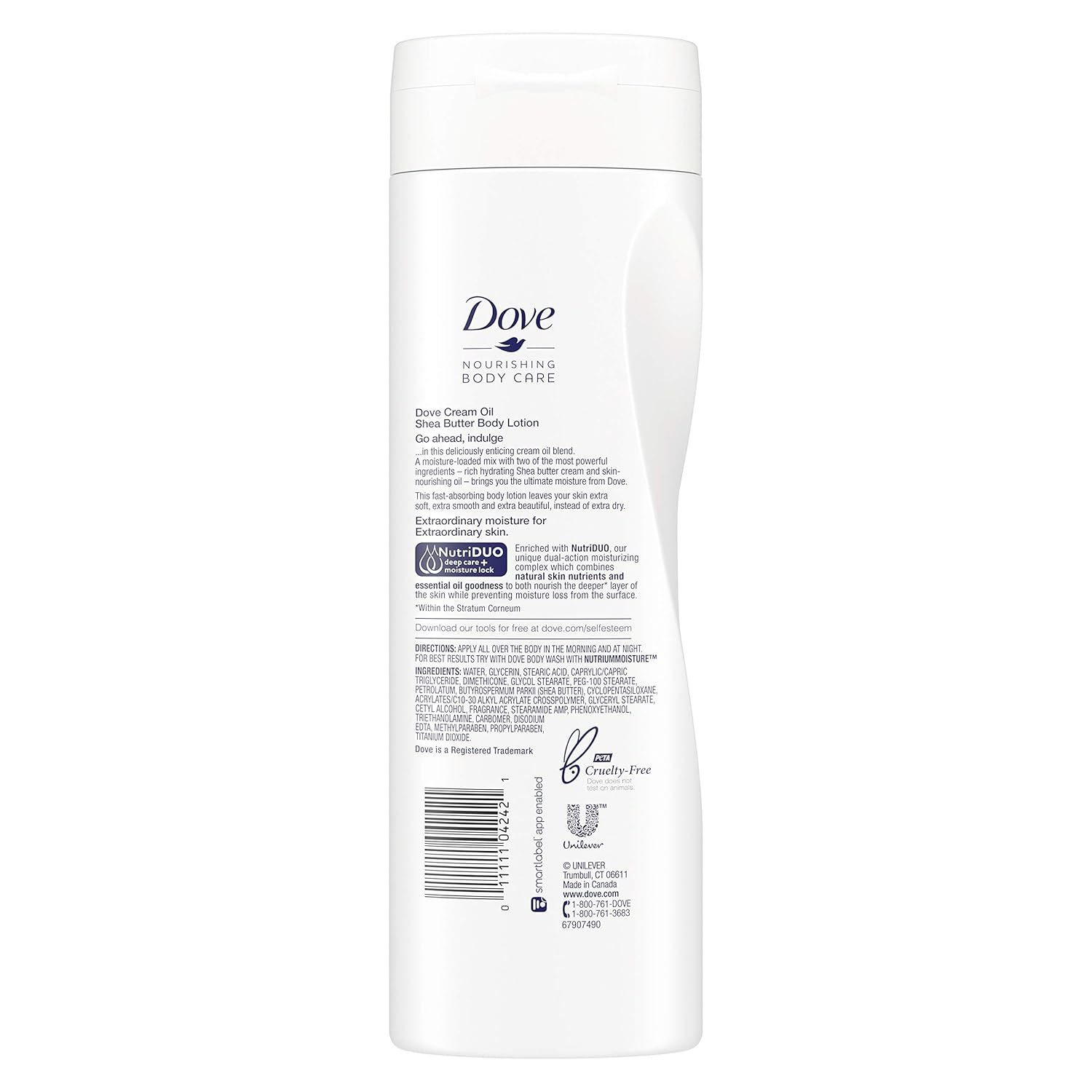 in shower body lotion dove