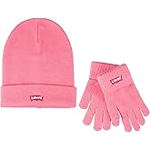 Levi's womens Cuffed Knit Beanie and Glove Set