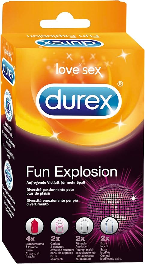 Durex Fun Explosion Preservatifs 10 Preservatifs Amazon Fr Hygiasne Et Soins Du Corps