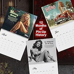 PinUp Calendar 2026, XL Premium Retro Pin-Up