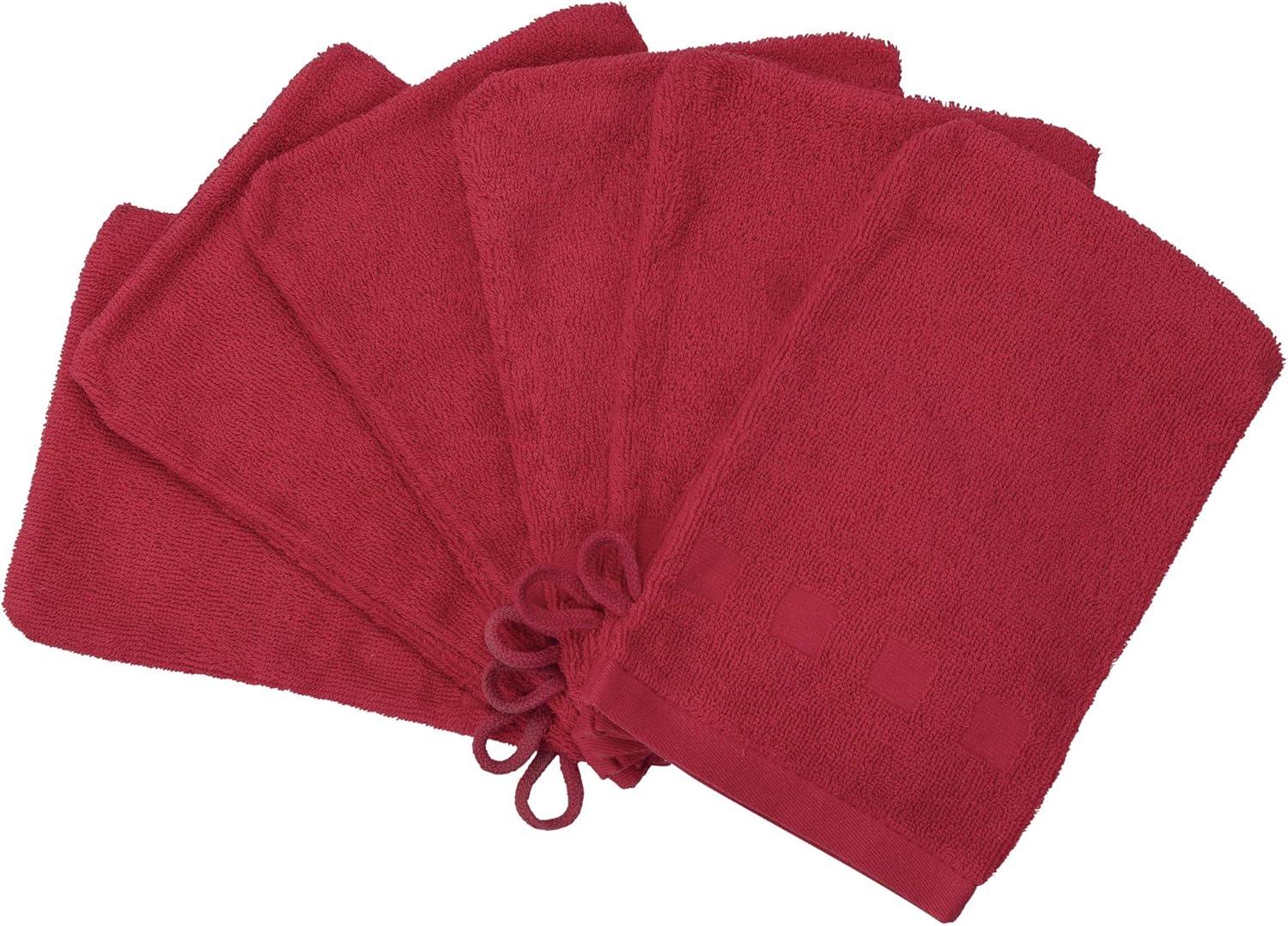 Made Easy Kit Bath Mitts Pack of 6 European Style Washcloth with