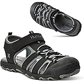 Hurley Kid's and Toddlers Water Sandals - Beach Sandals for Boys and Girls, Lightweight Durable Closed Toe with Adjustable Upper for Outdoors, Water Play and Pool Champ