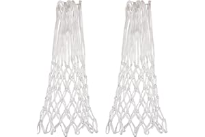 Sanung 2 PACK Basketball Nets 12 Loops Rim All-weather Polyester Anti Whip Basketball Net Replacement with Carrying Bag for Standard Size and Home Use Basketball Hoop