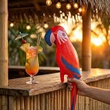 HENBRANDT Inflatable Parrot 48cm Party Bag Filler Toy Fun Decoration view 3