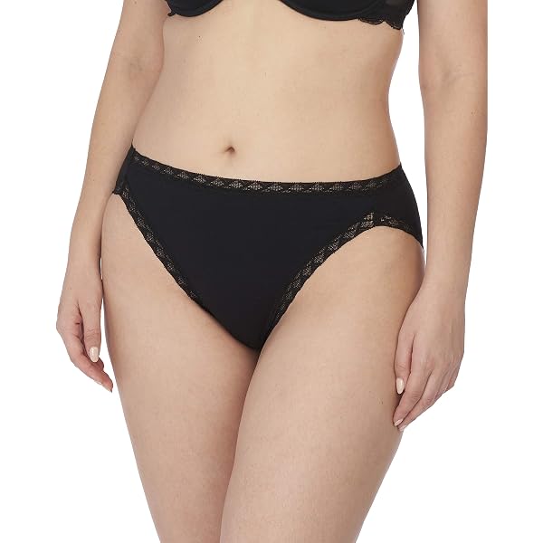 Natori Bliss Bare Cotton Hipster 3-Pack - Black