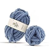 (Country Blue) Yarn Bee Jumbo Yarn for Crocheting