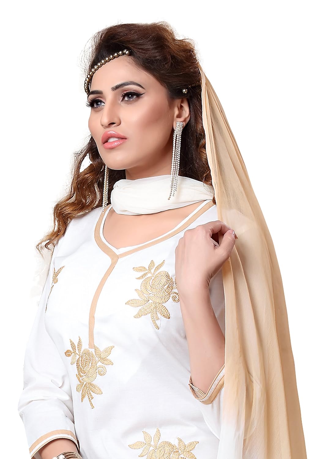 oomph! women's dress material (rbmm_nakashi5_02_white light_free size)