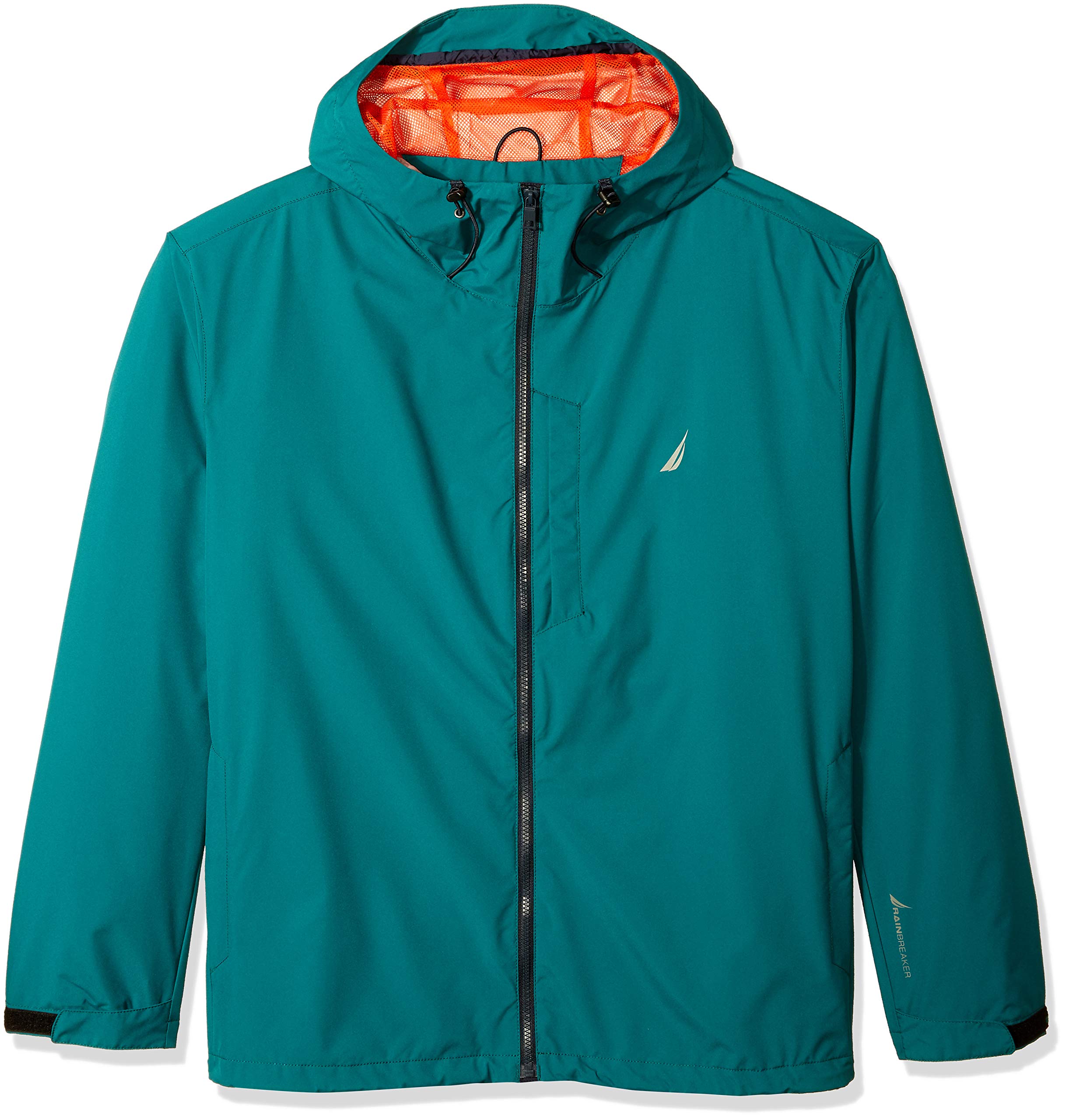 Nautica Men's Big and Tall Zip Front Lightweight Rainbreaker Jacket