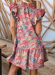 Dokotoo Floral Dress for Women Spring Summer 2024
