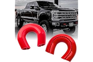 YINNIANETS Custom Tow Hook Covers Fits for 2017-2026 Ford Super Duty F250 F350 F450,Tow Hitch Cover Car Tow Hooks Compatible with F250 F350 F450 Accessories 2017-2026 (Red)