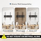 BONTEC Ultra Slim TV Wall Mount Tilting 23-60 Inch, 30mm from Wall, 400x400mm view 8