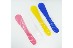SDENT S&Dent 1 x 4pcs Dental Straight Spatula 185 x 33mm Mixing Spatula Alginate Spatula Plaster Spatula 1 Set 4 Colors