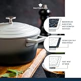 MasterClass Cast Aluminium Casserole Dish Grey Ombre 20cm 2.5L Gift Boxed view 3