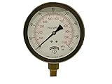 Winters 4" Dial Size, Liquid Filled Industrial