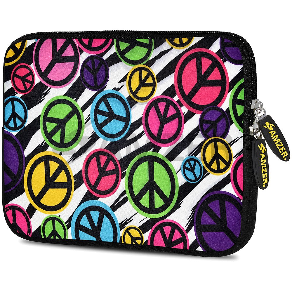 Amzer Peace United Design Neoprene Soft Sleeve for Up to 10.5 inch Tablet โ image 1