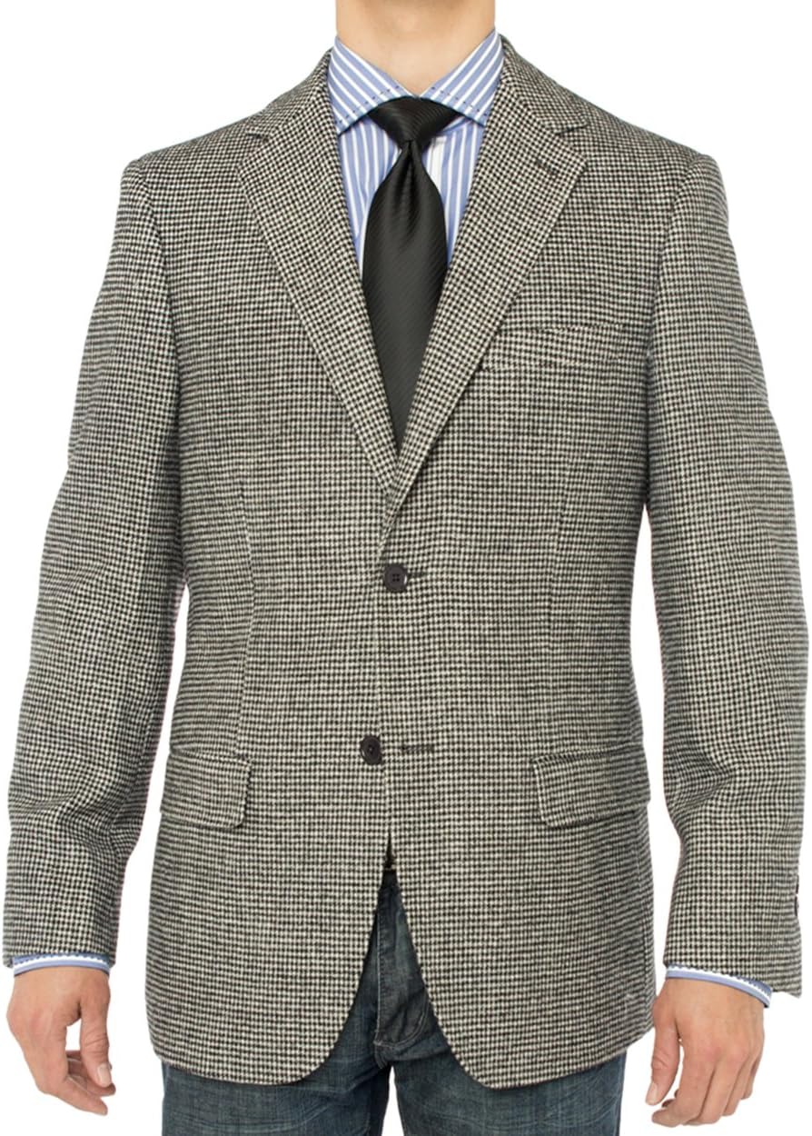 Luciano Natazzi Men's Luxurious Camel Hair Blazer Coat Modern Fit Suit Jacket