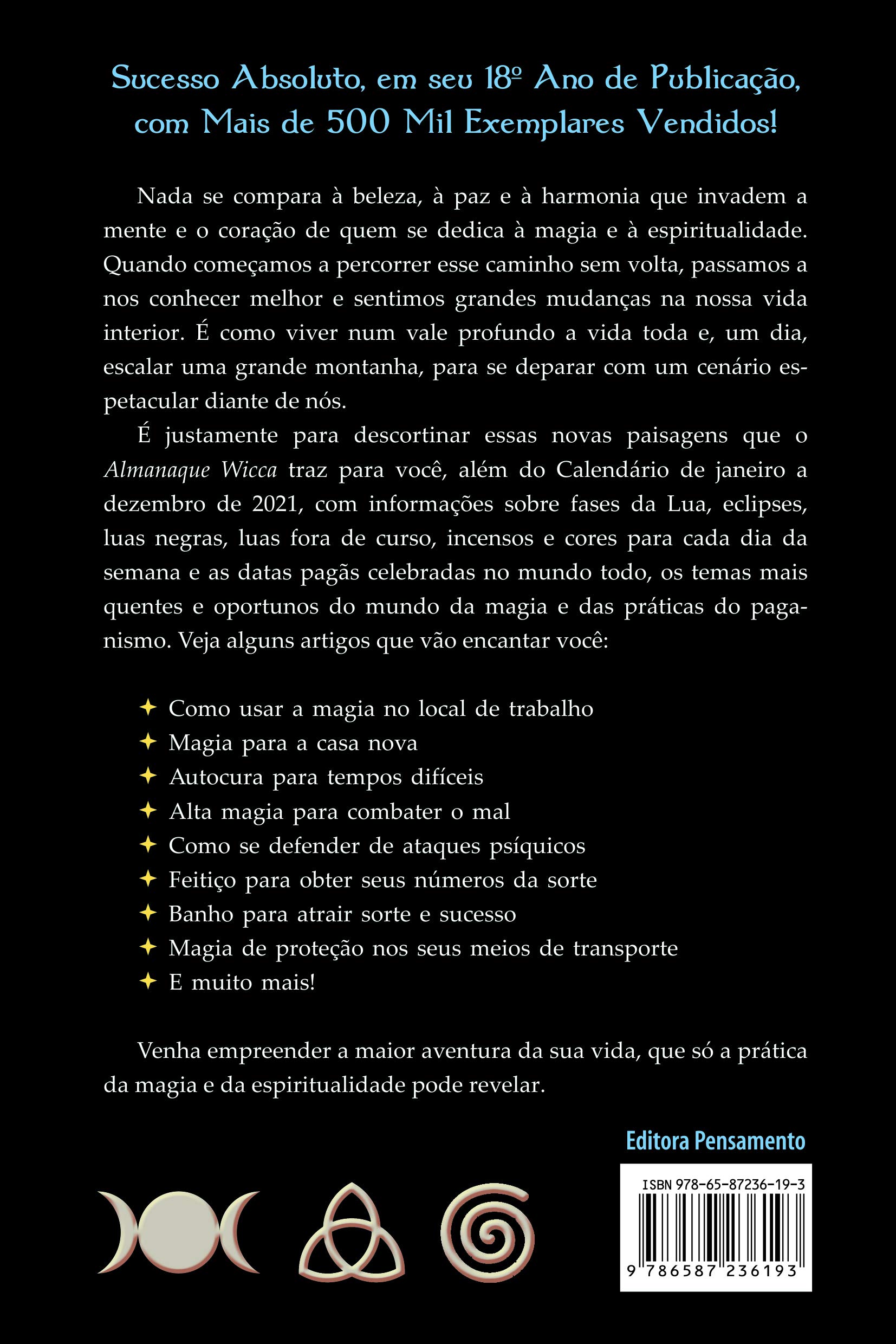 Livro 'Almanaque Wicca 2021: Guia de Magia e Espiritualidade' por Editora Pensamento