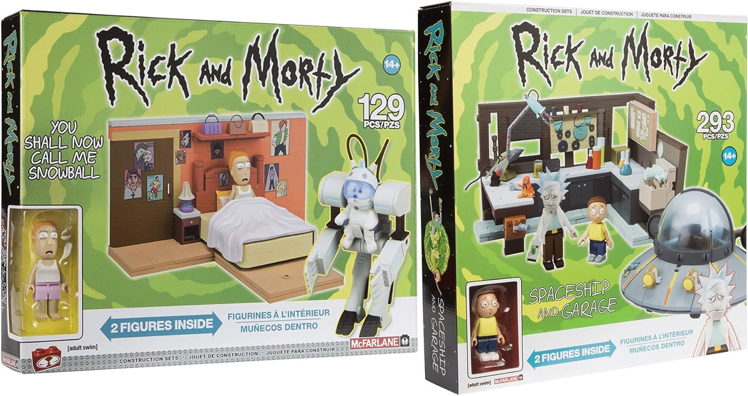 rick and morty spaceship and garage