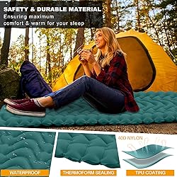 MEETPEAK Camping Sleeping Mat, Inflatable Sleeping