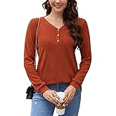 ENMAIN Womens Lightweight Sweaters 2025 Long Sleeve Pullover Knit V Neck Cozy Sweater Tops Fall-Winter Casual Dressy