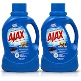 Ajax Oxy Overload Liquid Laundry Detergent, Fresh Burst Scent, Stain &amp; Odor Fighting, HE Compatible, 80 Loads, 60 fl oz, Pack of 2