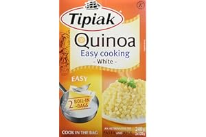 Tipiak Quinoa, Easy Cooking, White Quinoa, Pasta & Rice Alternative, Boil Bags, 240g
