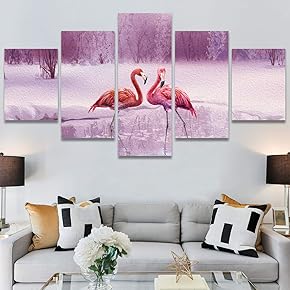 SIGNWIN 5 Panel Canvas Wall Art Modern Art...
