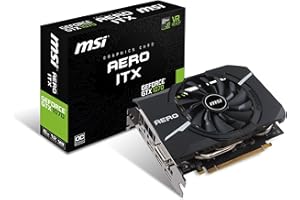 MSI Gaming GeForce GTX 1070 8GB GDDR5 SLI DirectX 12 VR Ready ITX Graphics Card (GTX 1070 AERO ITX 8G OC)