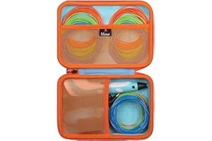 Mchoi Hard Case Compatible with SCRIB3D P1 Advanced / MYNT3D Super Professional Printing / 3Doodler Flow / PIKA3D PRO 3D Printing Pen, Case Only (Blue)