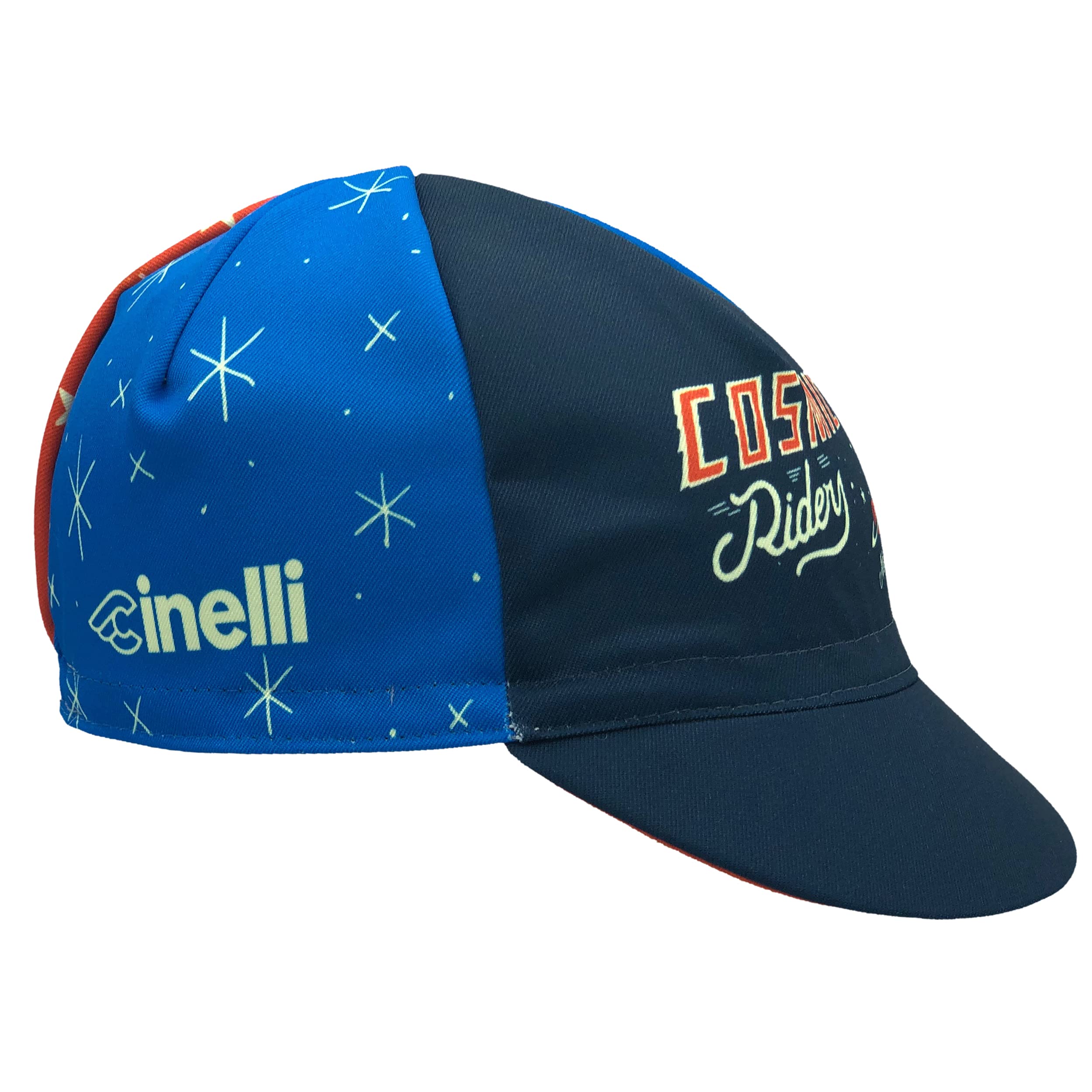 Cinelli Sergio Mora Cosmic Riders Cycling Cap, Blue, One Size