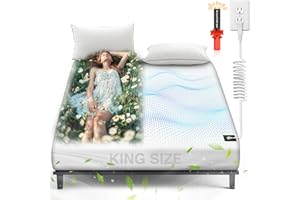 AsmrCap Grounding Sheets King, 95% Organic Cotton+ 5% Pure Silver Fiber, Grounding Sheets with Grounding Cord, Bed Grounding Kit for Healthy Sleep Therapy [White, King-76"x 80"x 15"]