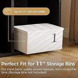 COMHOMA 8 Wood Cube Storage Organizer with Open