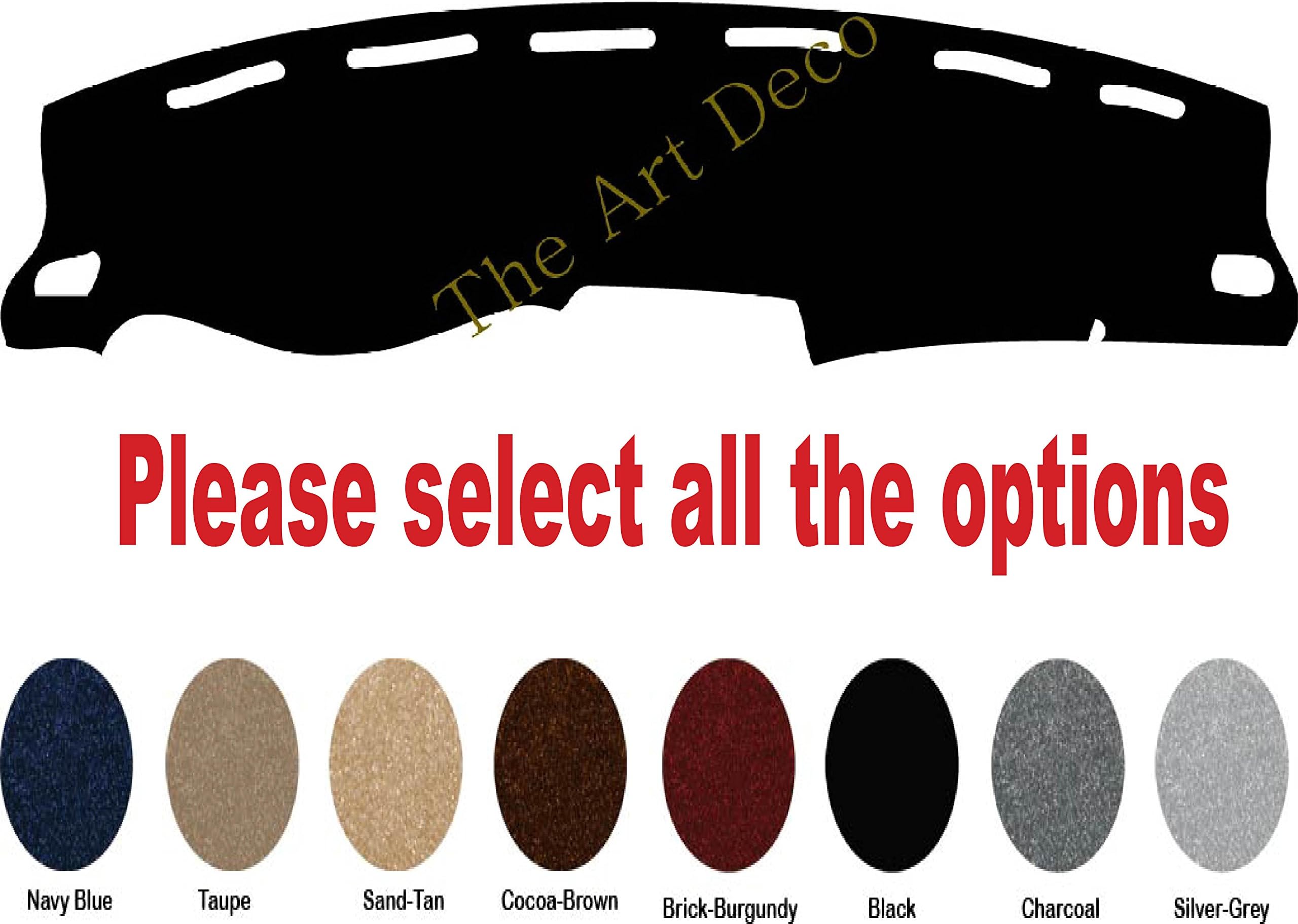 The ArtDeco Dash Cover Mat for Ford Focus Dash Cover Fits 2012~2018 (Focus ST/RS, Black)