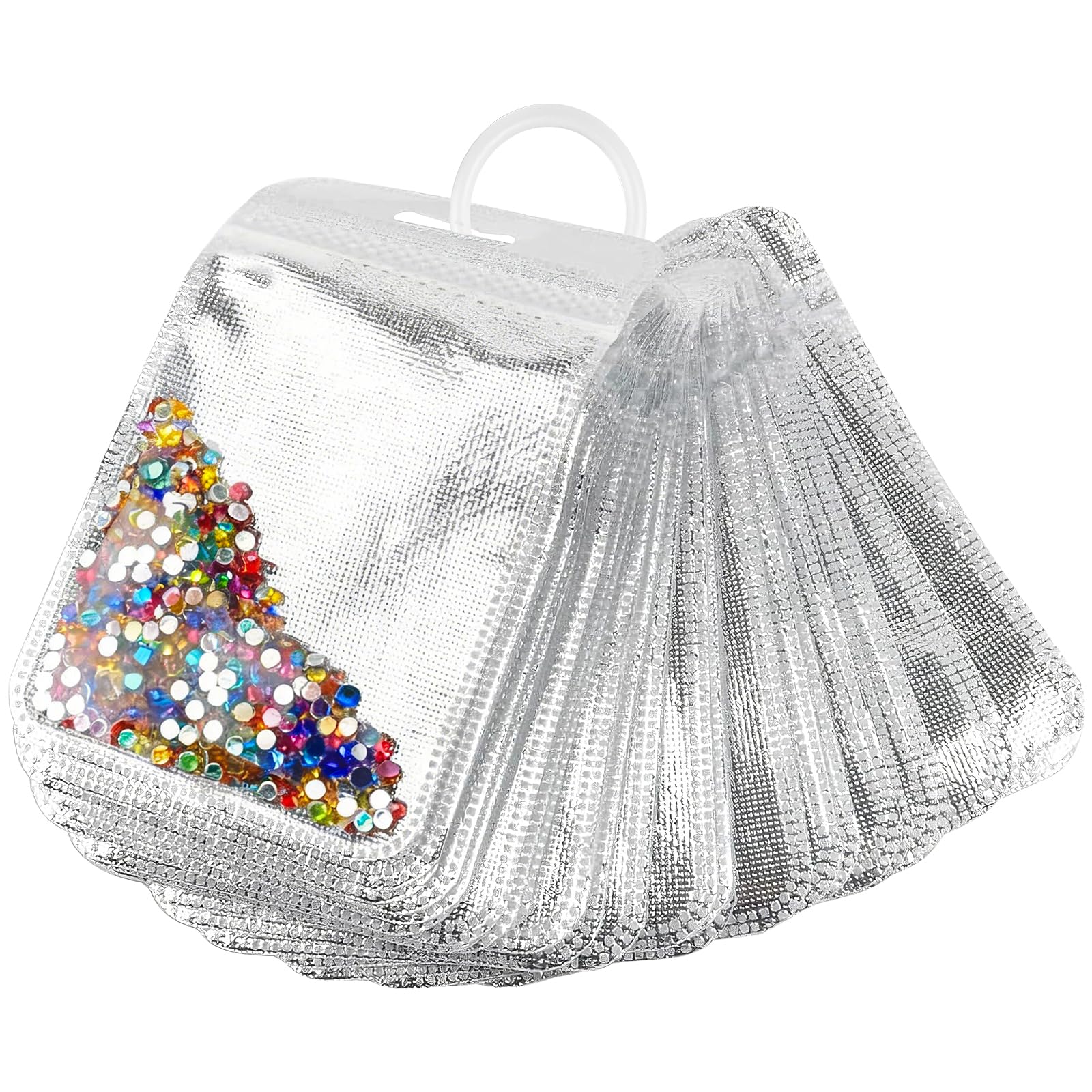 Photo 1 of 100PCS Diamond Painting Beads Storage Bags – 4.3'' x 2.7'' Small Reusable Ziplock Jewerly Bags Pouches for DIY Diamond Art, Gem & Bead,Samples,Small Items,Craft Supplies Storage Accessories