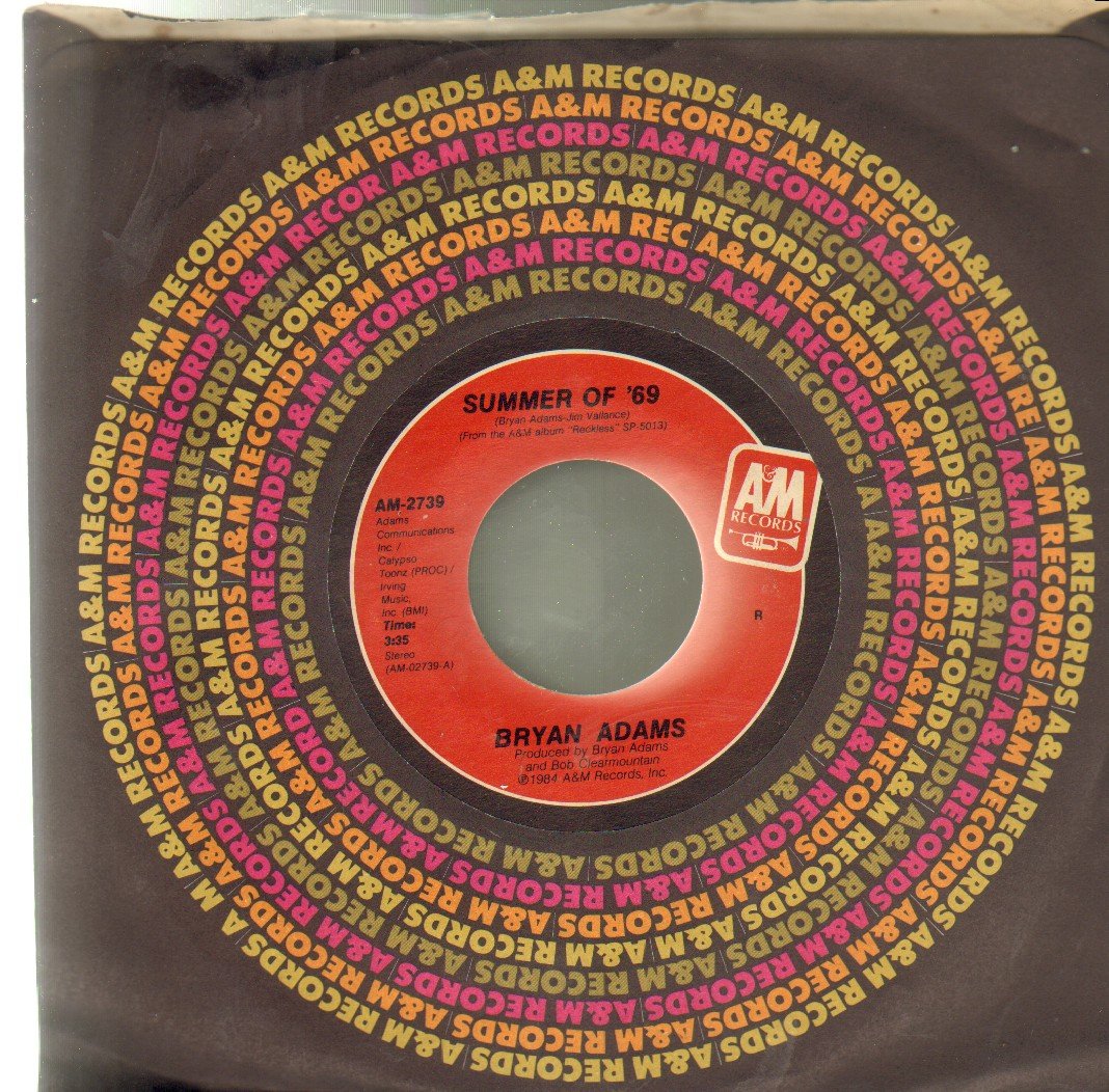 Bryan Adams Summer Of 69 Bryan Adams Original 7 Single With Picture Liner Amazon Com Music