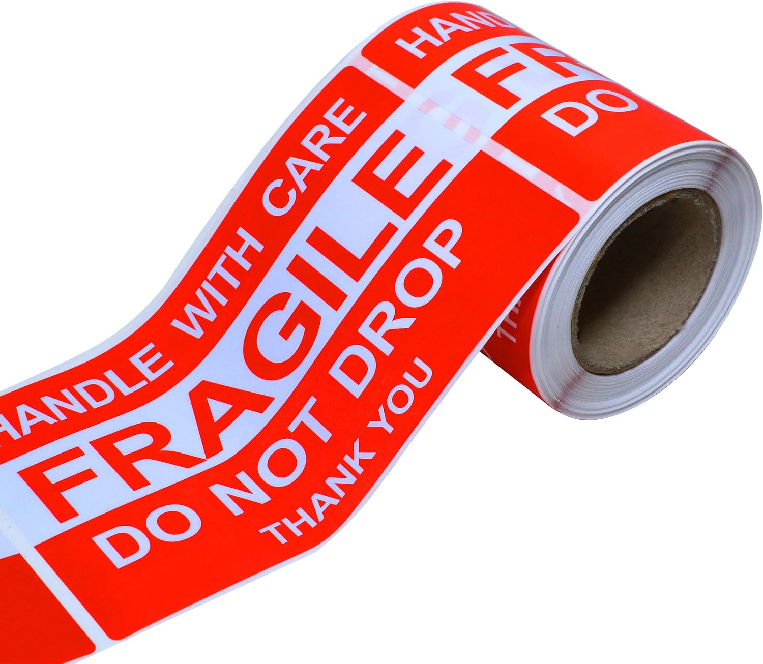 Hylabelest 3x5 Inch Do Not Drop Thank You Fragile Stickers Adhesive Label 100 Per Roll (3 * 5”), Red, 76*127mm - Image 5