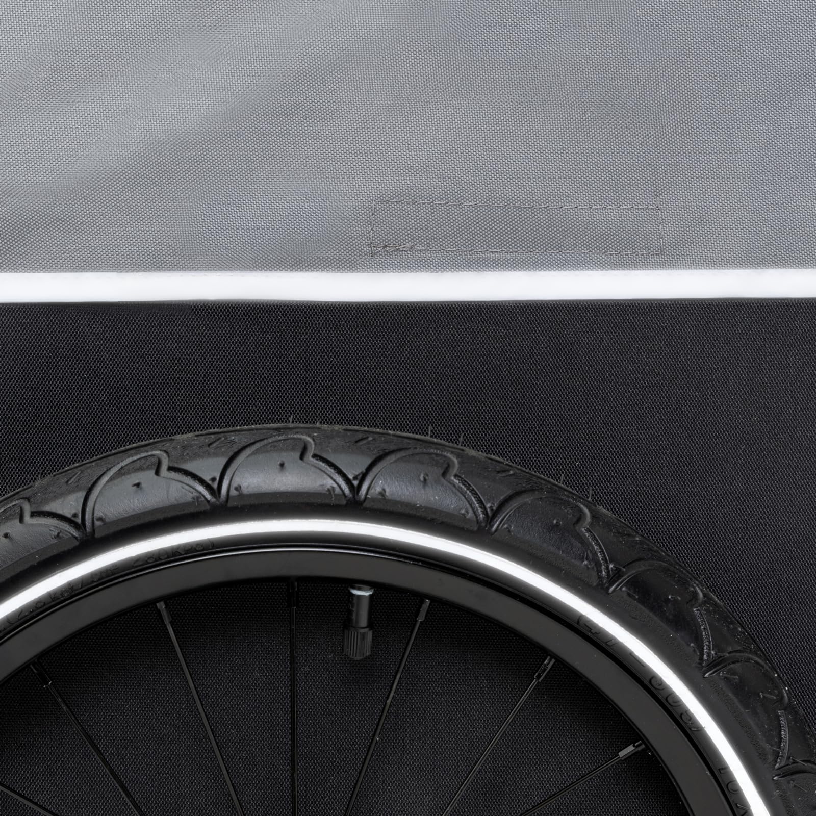 qeedo Cargo Trailer Fahrradanhänger Lastenanhänger, Fahrrad Transportanhänger, klappbar, Schwarz 9