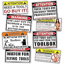 Dirty Dozen Adesivi Divertenti "Keep Your Dick Beaters Off My Tools" - Pacco Da 3, Per Casco O Cassetta Attrezzi Dirty Dancing Poster - Foto 2