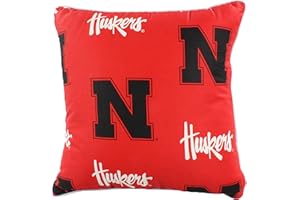 College Covers Single Decorative Pillow Pillow, Square, Nebraska Cornhuskers