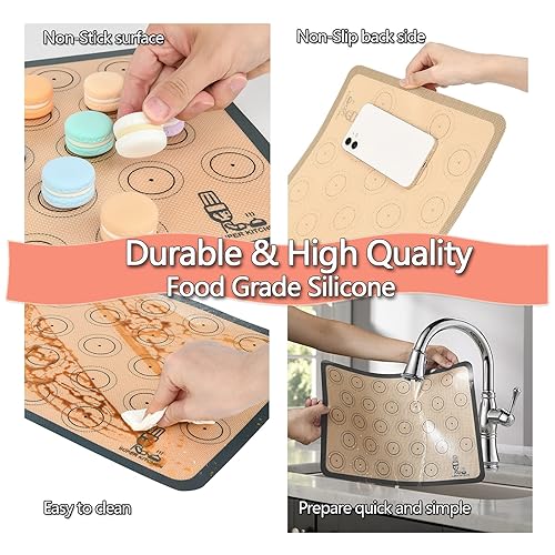 Baking Sheet Silicone Baking Mat Macaron Set Of Half Sheet