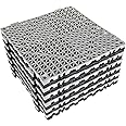 12 Pack 12" x 12" Interlocking Shower Cushion Mat Non-Slip Rubber Floor Tiles DIY Size Non-Slip Shower Bath Tile Splicing Waterproof Drainage Mat for Drain Pool Deck Patio Yard