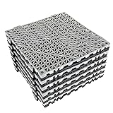 12 Pack 12" x 12" Interlocking Shower Cushion Mat