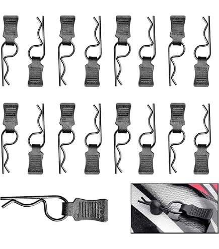 RC-Hub - Juego de soportes de poste de carrocería de metal delantero y trasero para 1:10 Axial SCX10 90046 90047 RC Car (Titanio RC-Hub - Juego de soportes de poste de carrocería de metal delantero y trasero para 1:10 Axial SCX10 90046 90047 RC Car (Titanio