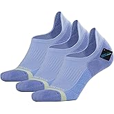 BRISIRA Bamboo Viscose Coolmax Running Golf No Show Socks Women Compression Moisture Wicking Performance Low Cut Tab Athletic