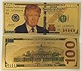 Authentic $100 President Donald Trump Authentic 24kt Gold Plated Commemorative Bank Note Collectors Item by Aizics Mint